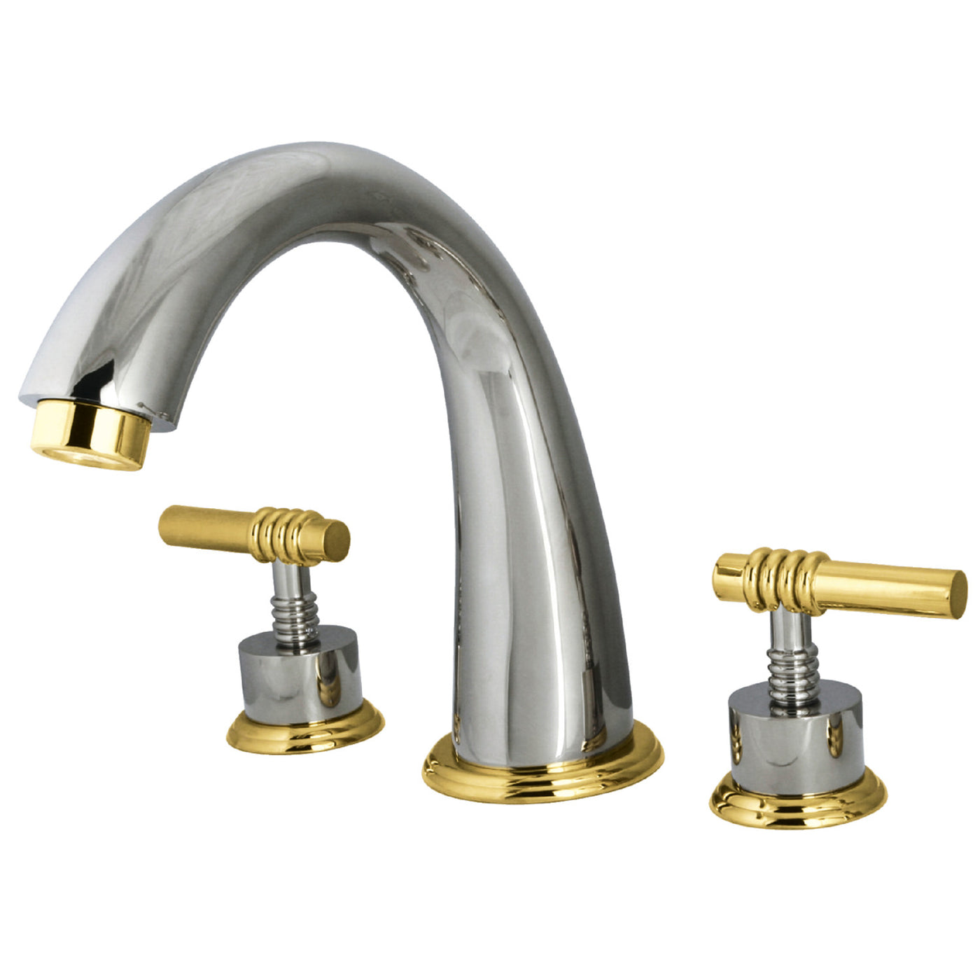 Elements of Design ES2364ML Roman Tub Faucet, Polished Chrome/Polished Brass