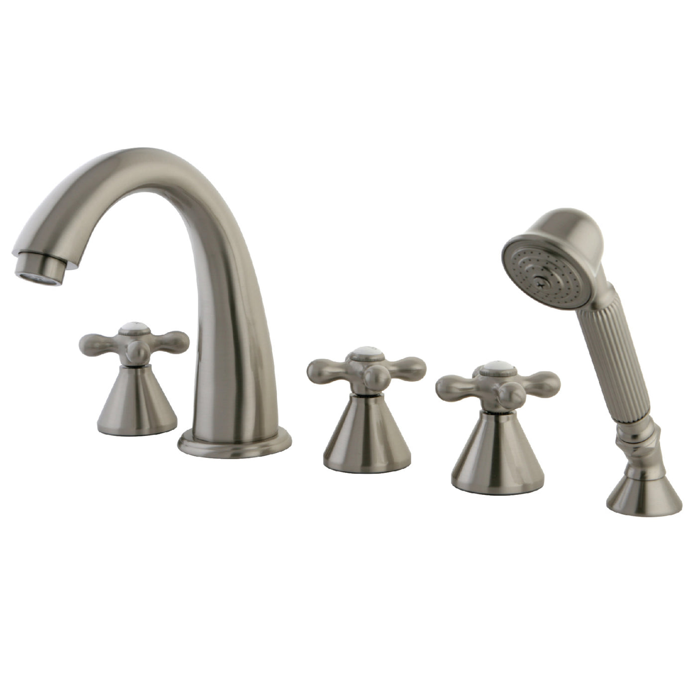 Elements of Design ES23685AX Roman Tub Faucet 5 Pieces with Hand Shower, Brushed Nickel