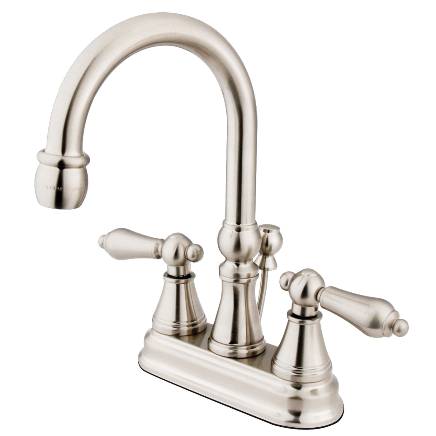 Elements of Design ES2618AL 4-Inch Centerset Bathroom Faucet, Brushed Nickel