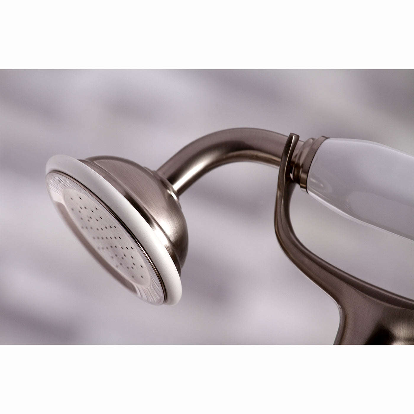 Elements of Design ES2678X Deck Mount Clawfoot Tub Faucet with Hand Shower, Brushed Nickel