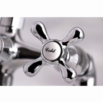 Elements of Design ES2681X Deck Mount Clawfoot Tub Faucet with Hand Shower, Polished Chrome