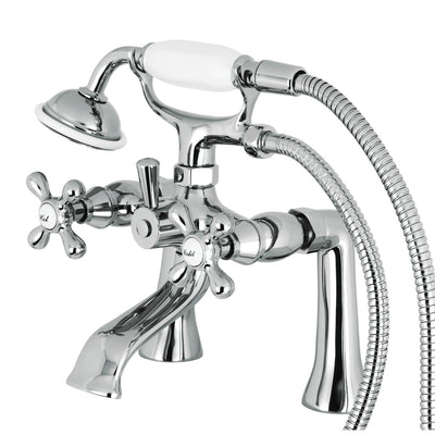 Elements of Design ES2681X Deck Mount Clawfoot Tub Faucet with Hand Shower, Polished Chrome