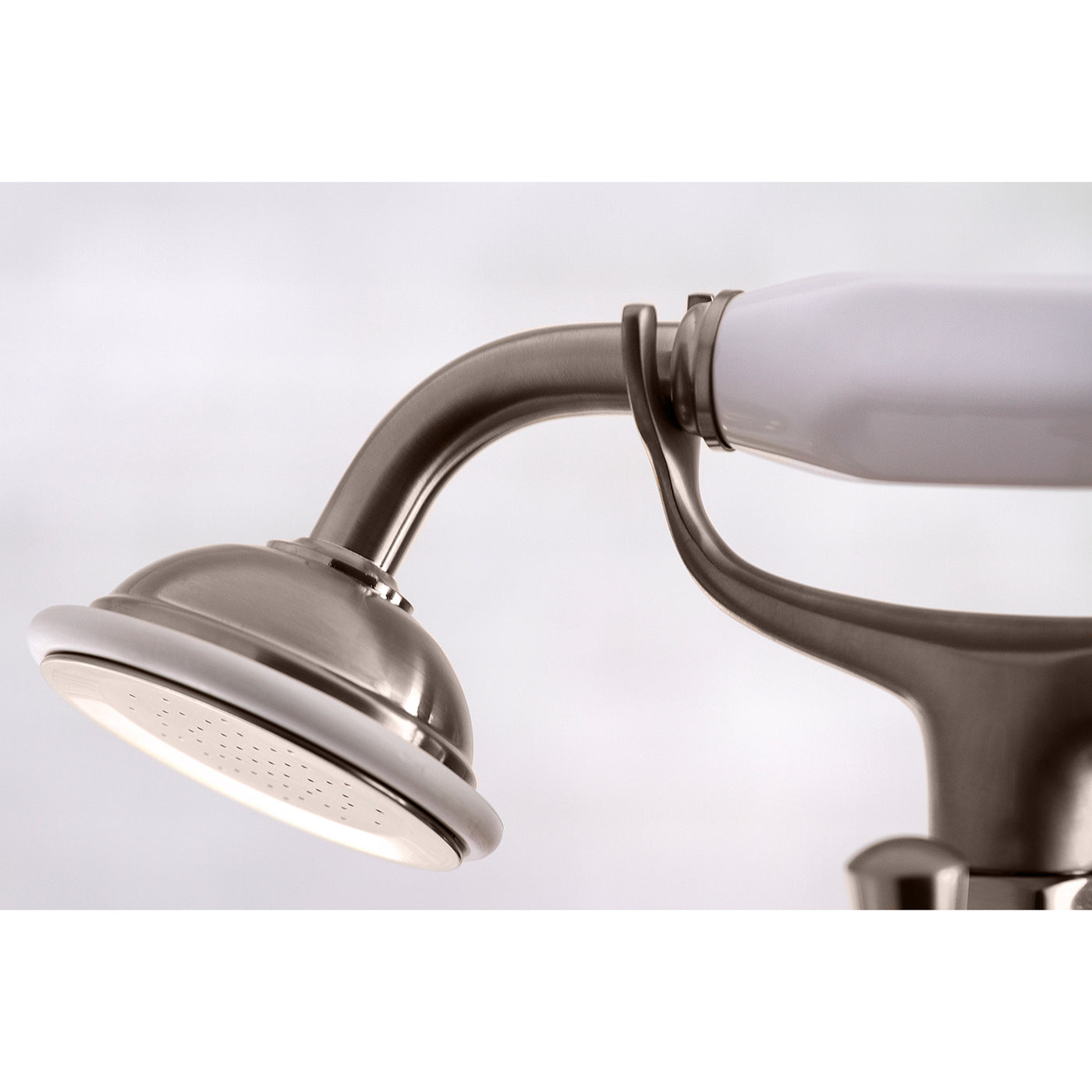 Elements of Design ES2688X Deck Mount Clawfoot Tub Faucet with Hand Shower, Brushed Nickel