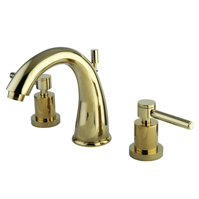 Elements of Design ES2962DL Widespread Bathroom Faucet with Brass Pop-Up, Polished Brass