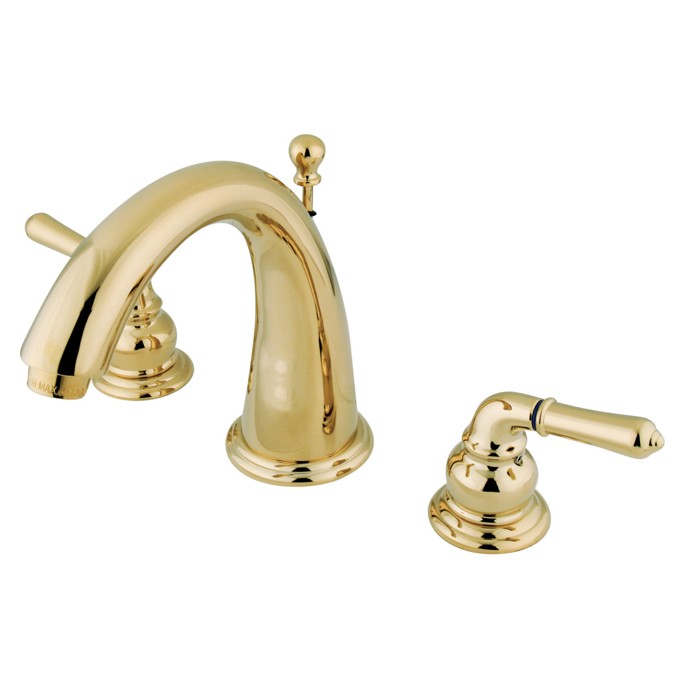 Elements of Design ES2962 Widespread Bathroom Faucet with Brass Pop-Up, Polished Brass