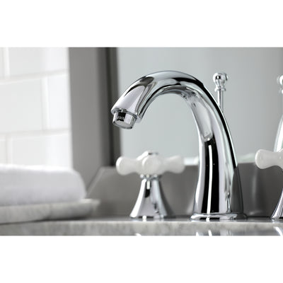 Elements of Design ES2971PX Widespread Bathroom Faucet with Brass Pop-Up, Polished Chrome