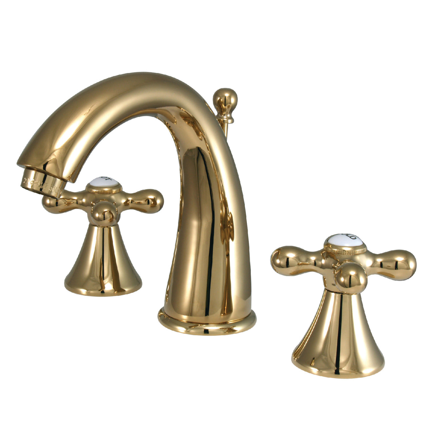 Elements of Design ES2972AX Widespread Bathroom Faucet with Brass Pop-Up, Polished Brass