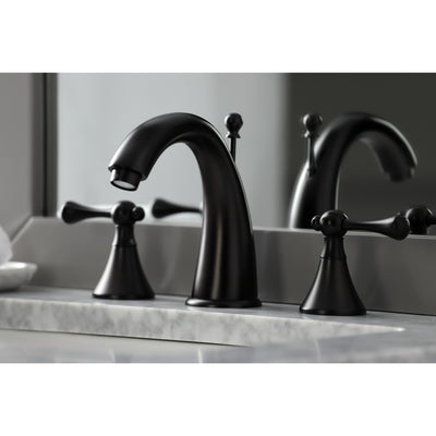 Elements of Design ES2975BL Widespread Bathroom Faucet with Brass Pop-Up, Oil Rubbed Bronze