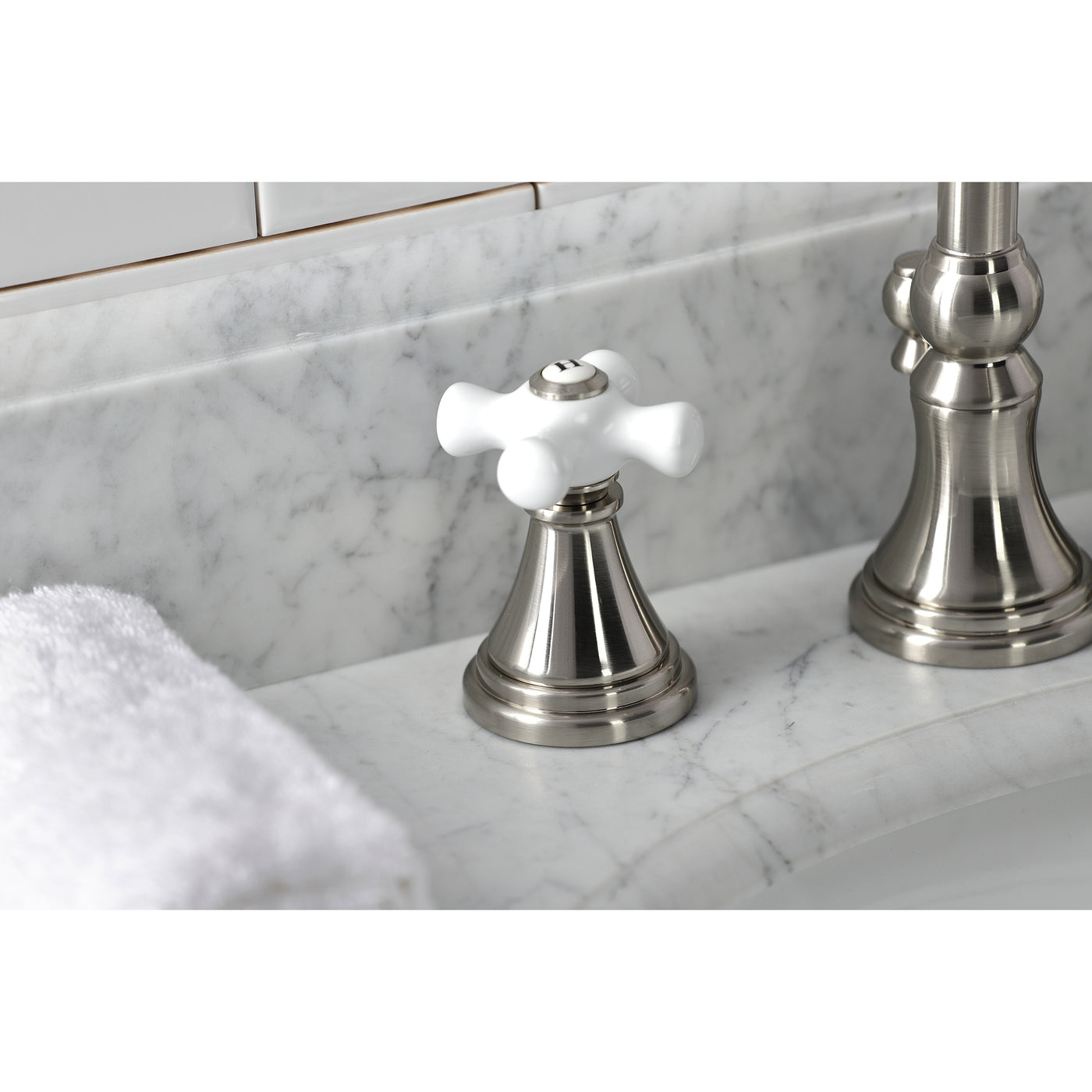 Elements of Design ES2988PX Widespread Bathroom Faucet, Brushed Nickel