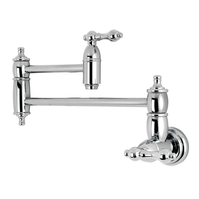 Elements of Design ES3101AL Wall Mount Pot Filler Kitchen Faucet, Polished Chrome