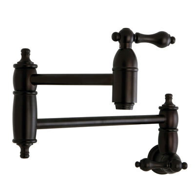 Elements of Design ES3105AL Wall Mount Pot Filler Kitchen Faucet, Oil Rubbed Bronze