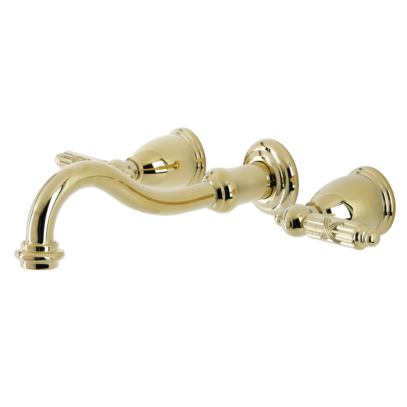 Elements of Design ES3122GL Wall Mount Bathroom Faucet, Polished Brass