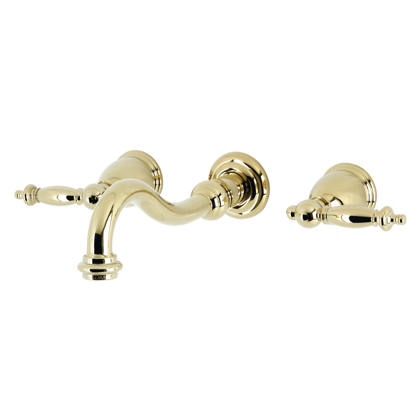 Elements of Design ES3122TL Wall Mount Bathroom Faucet, Polished Brass