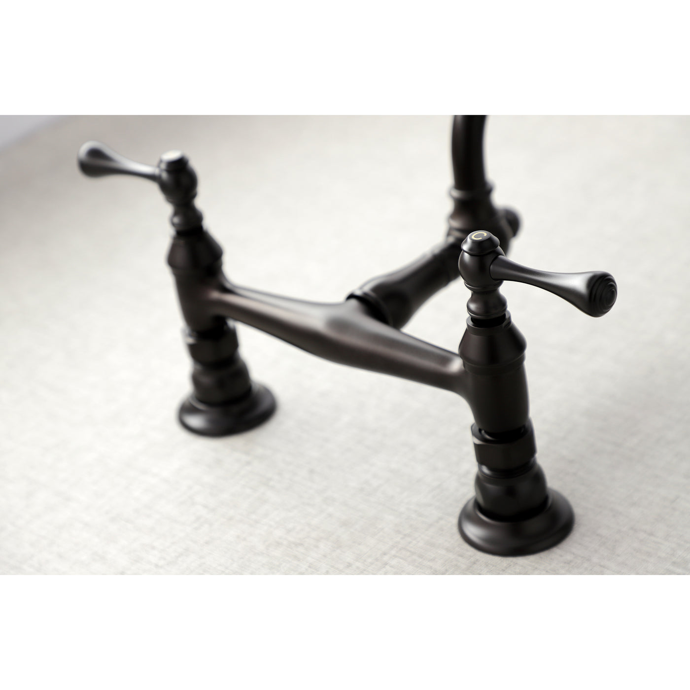 Elements of Design ES3245BL 8-Inch Center Wall Mount Bathroom Faucet, Oil Rubbed Bronze