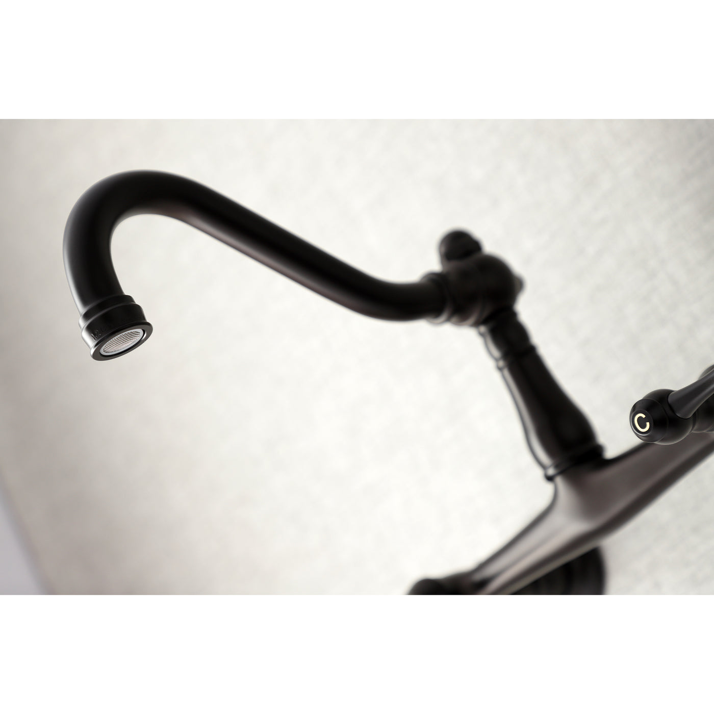 Elements of Design ES3245BL 8-Inch Center Wall Mount Bathroom Faucet, Oil Rubbed Bronze