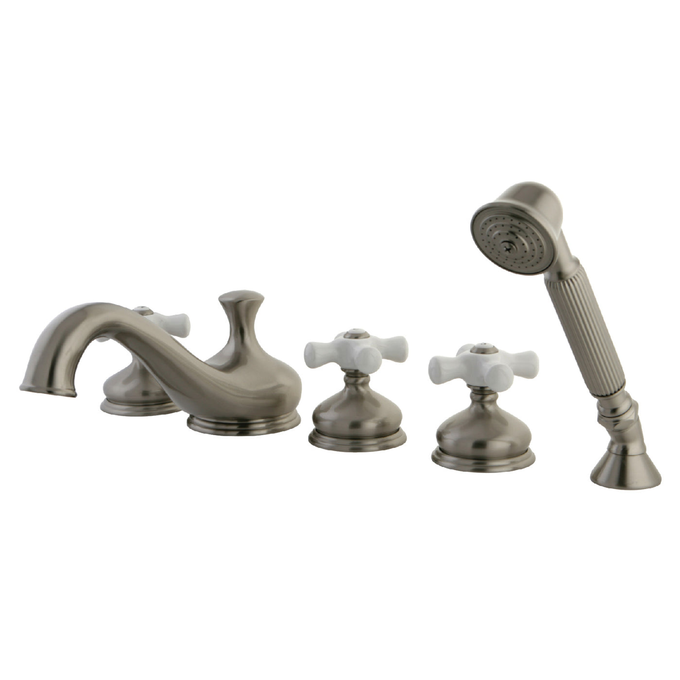 Elements of Design ES33385PX Roman Tub Faucet with Hand Shower, Brushed Nickel