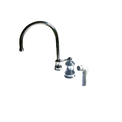 Elements of Design ES3811AL Single-Handle Widespread Kitchen Faucet with Plastic Sprayer, Polished Chrome