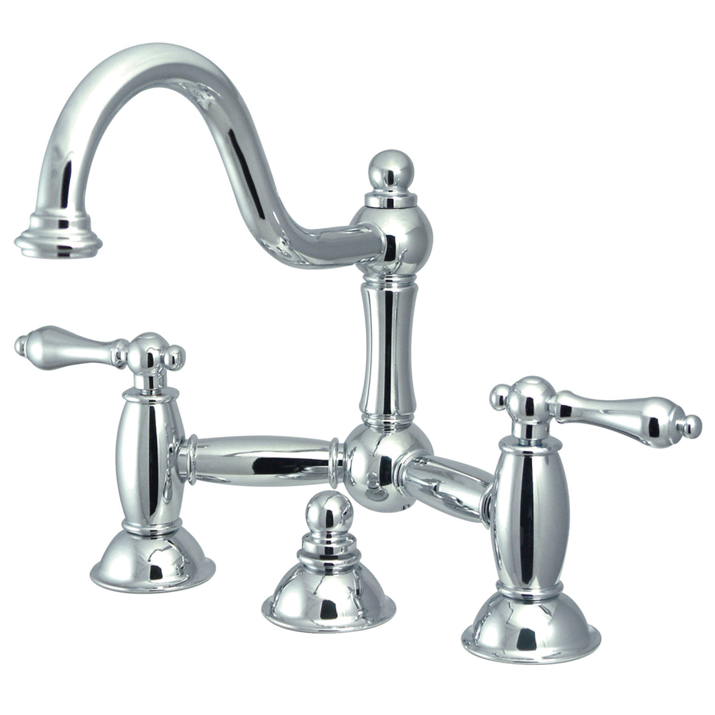 Elements of Design ES3911AL Bridge Bathroom Faucet, Polished Chrome