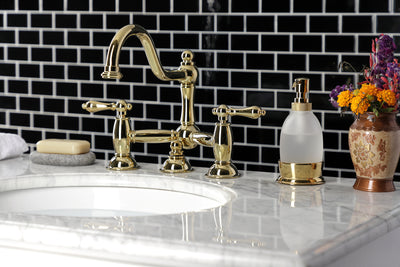 Elements of Design ES3912AL Bridge Bathroom Faucet, Polished Brass