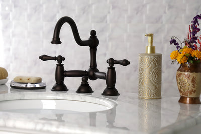 Elements of Design ES3915AL Bridge Bathroom Faucet, Oil Rubbed Bronze