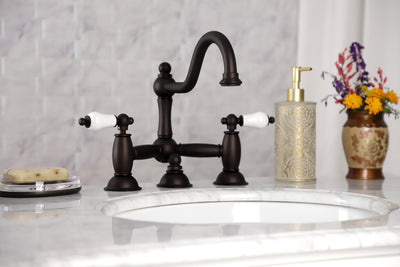 Elements of Design ES3915PL Bridge Bathroom Faucet, Oil Rubbed Bronze