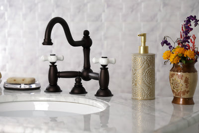 Elements of Design ES3915PX Bridge Bathroom Faucet, Oil Rubbed Bronze