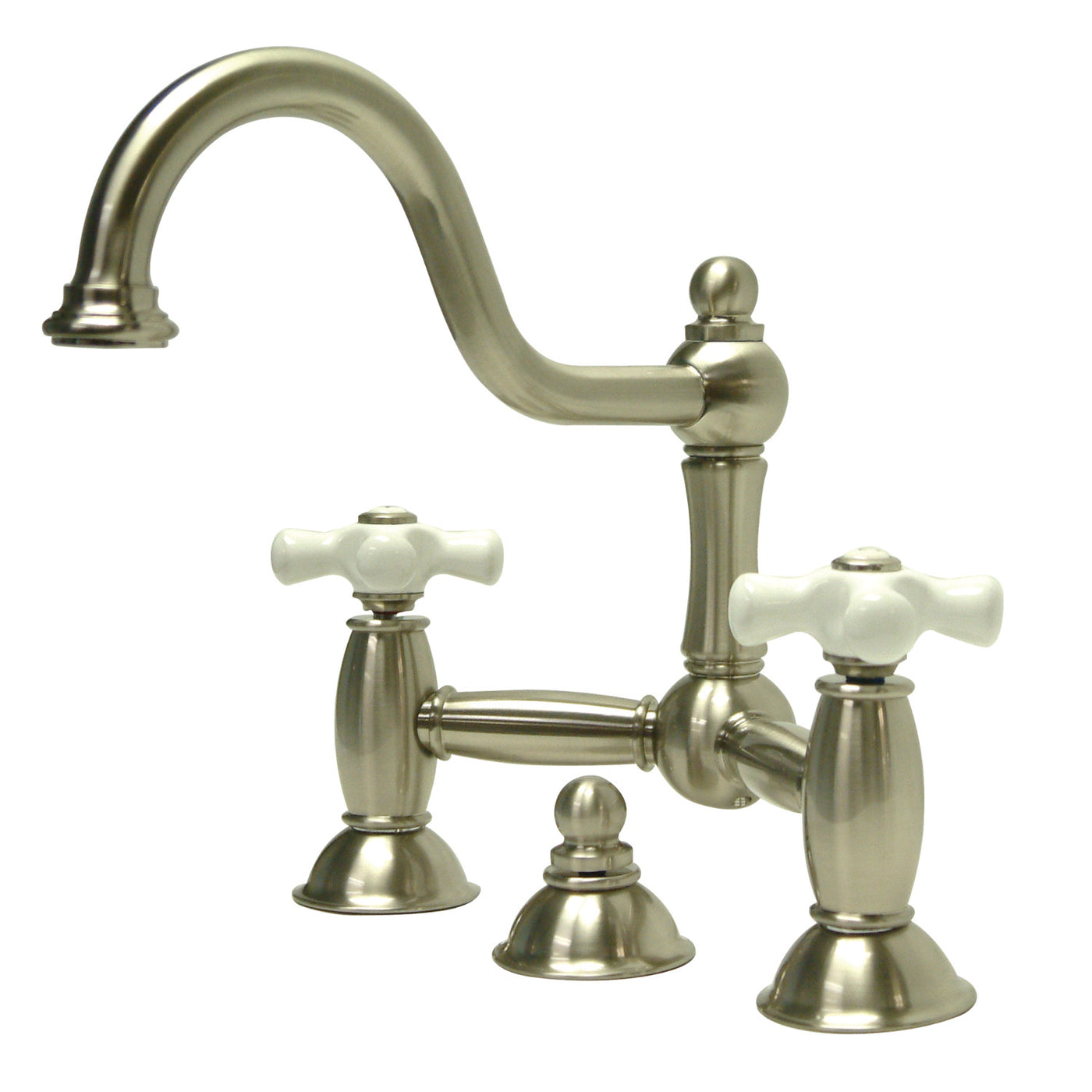 Elements of Design ES3918PX Bridge Bathroom Faucet, Brushed Nickel