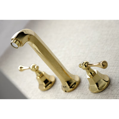 Elements of Design ES4122BL Wall Mount Bathroom Faucet, Polished Brass