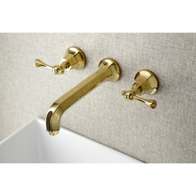 Elements of Design ES4122BL Wall Mount Bathroom Faucet, Polished Brass