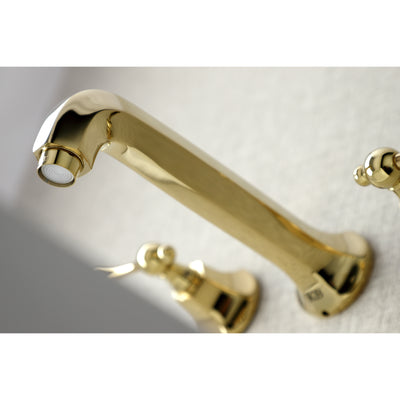 Elements of Design ES4122BL Wall Mount Bathroom Faucet, Polished Brass