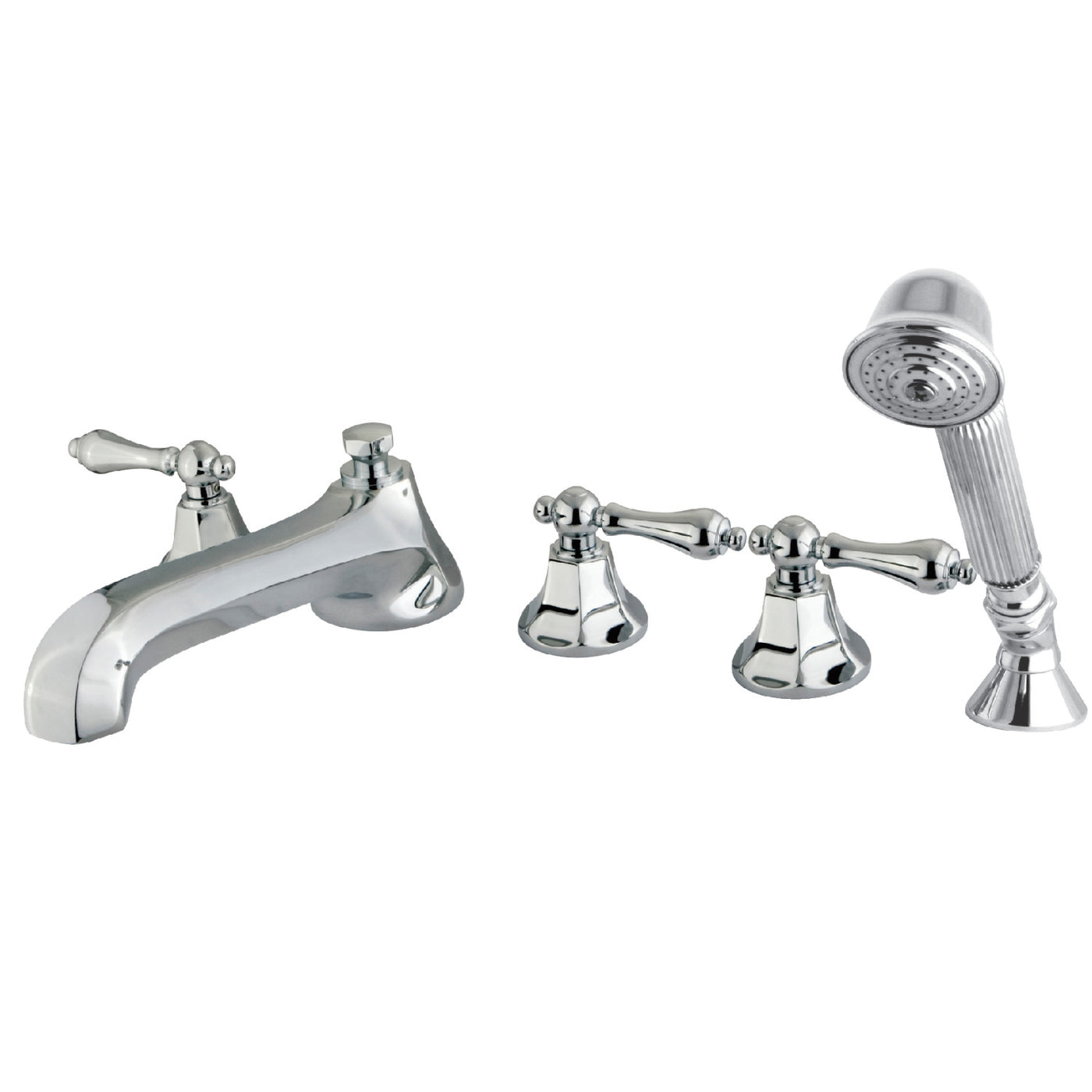 Elements of Design ES43015AL Roman Tub Faucet with Hand Shower, Polished Chrome