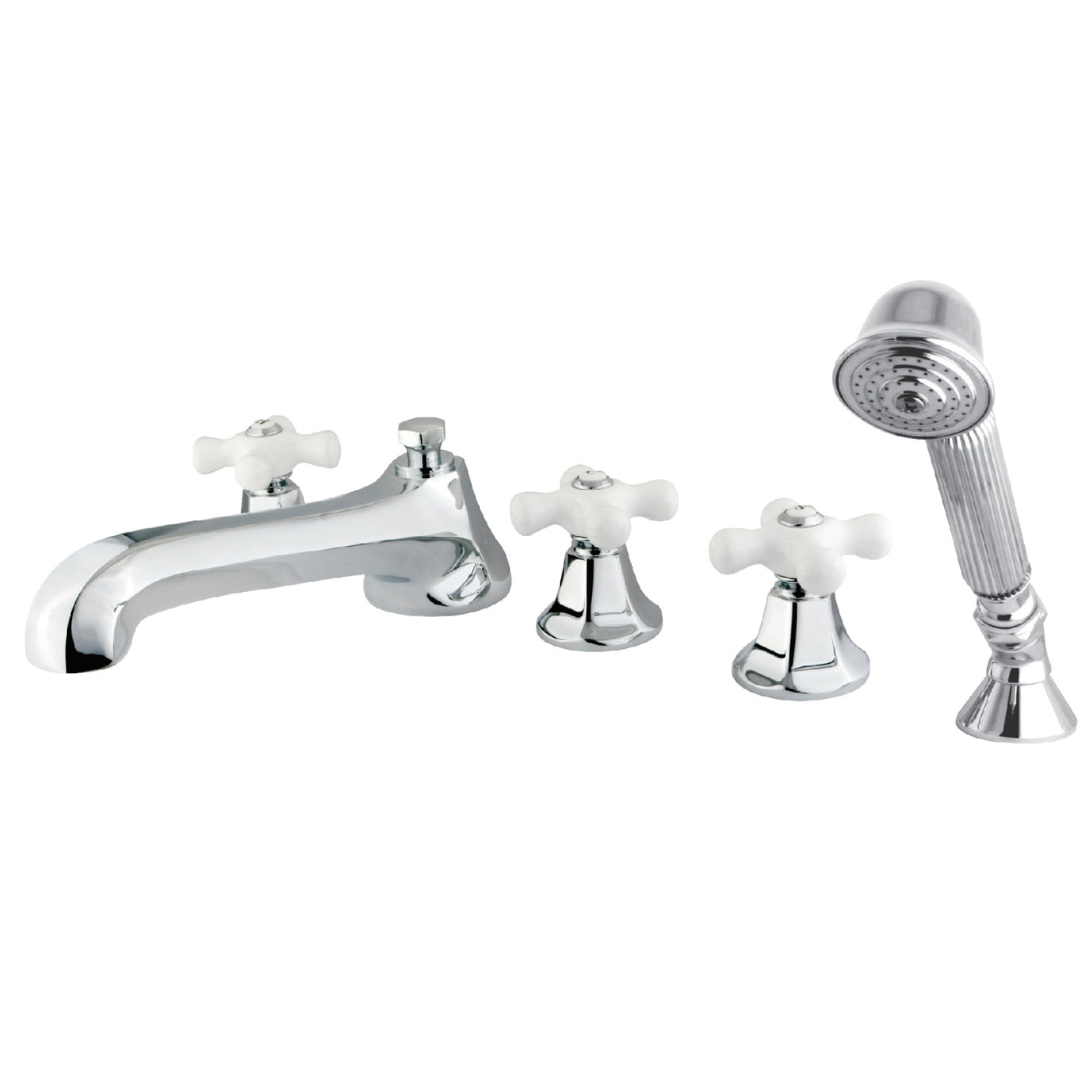 Elements of Design ES43015PX Roman Tub Faucet with Hand Shower, Polished Chrome