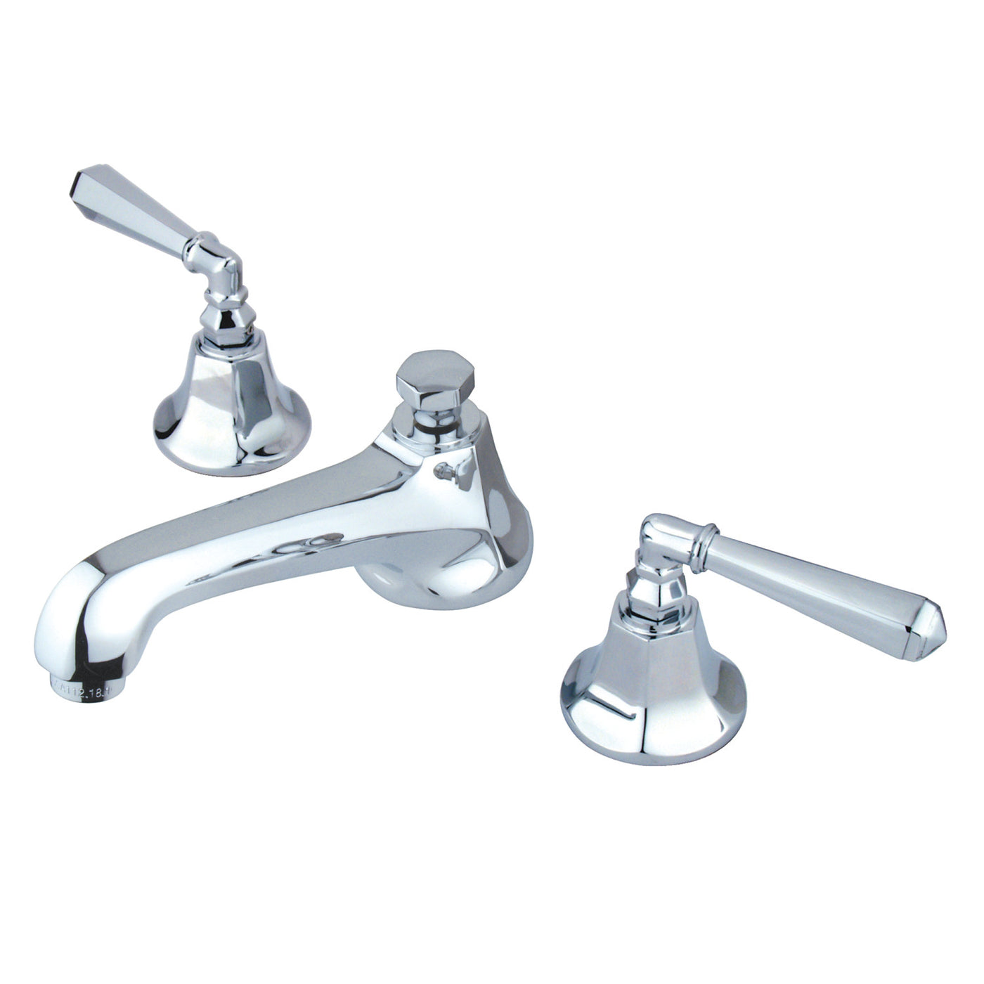 Elements of Design ES4461HL Widespread Bathroom Faucet with Brass Pop-Up, Polished Chrome