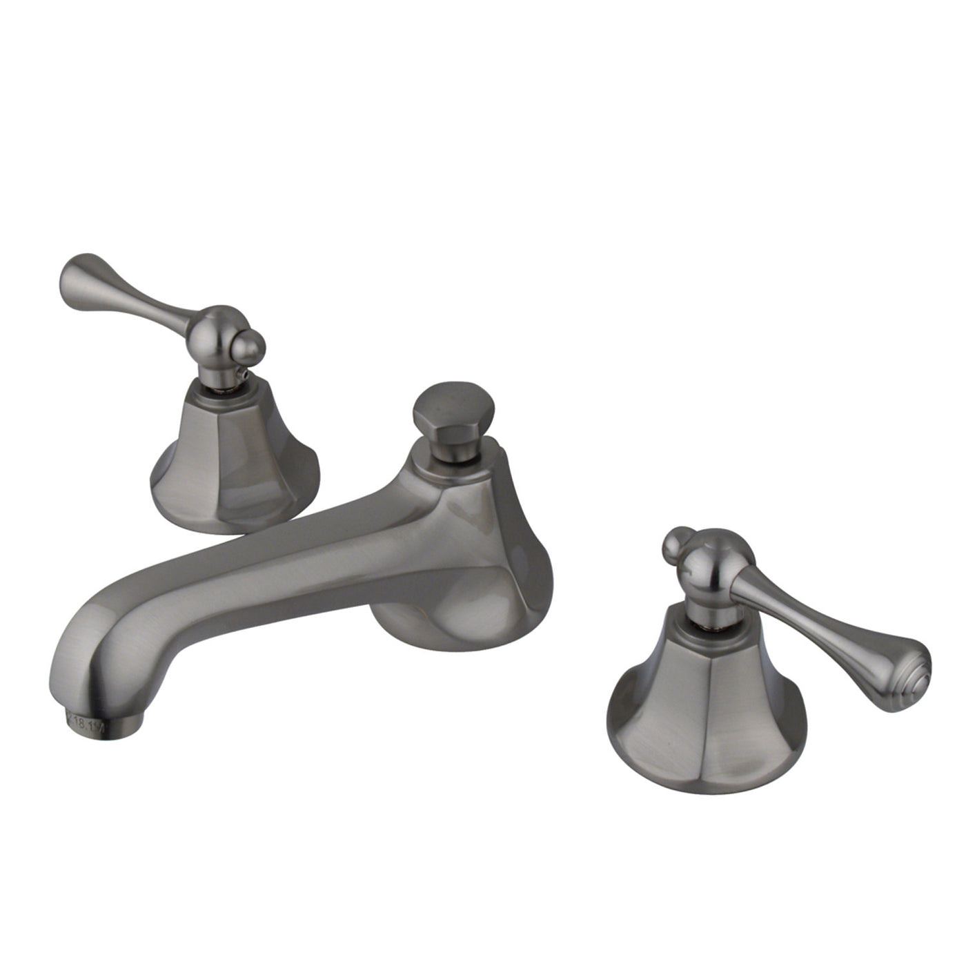 Elements of Design ES4468BL Widespread Bathroom Faucet with Brass Pop-Up, Brushed Nickel