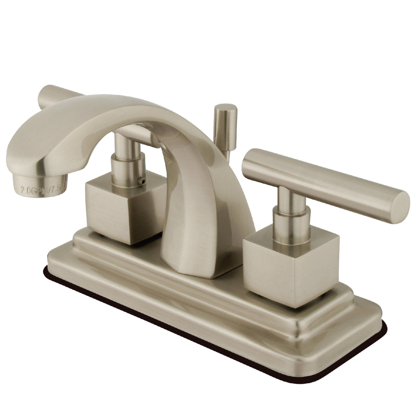 Elements of Design ES4648CQL 4-Inch Centerset Bathroom Faucet, Brushed Nickel