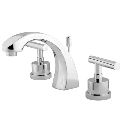 Elements of Design ES4981CML Widespread Bathroom Faucet with Brass Pop-Up, Polished Chrome