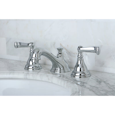 Elements of Design ES5561FL Widespread Bathroom Faucet with Brass Pop-Up, Polished Chrome