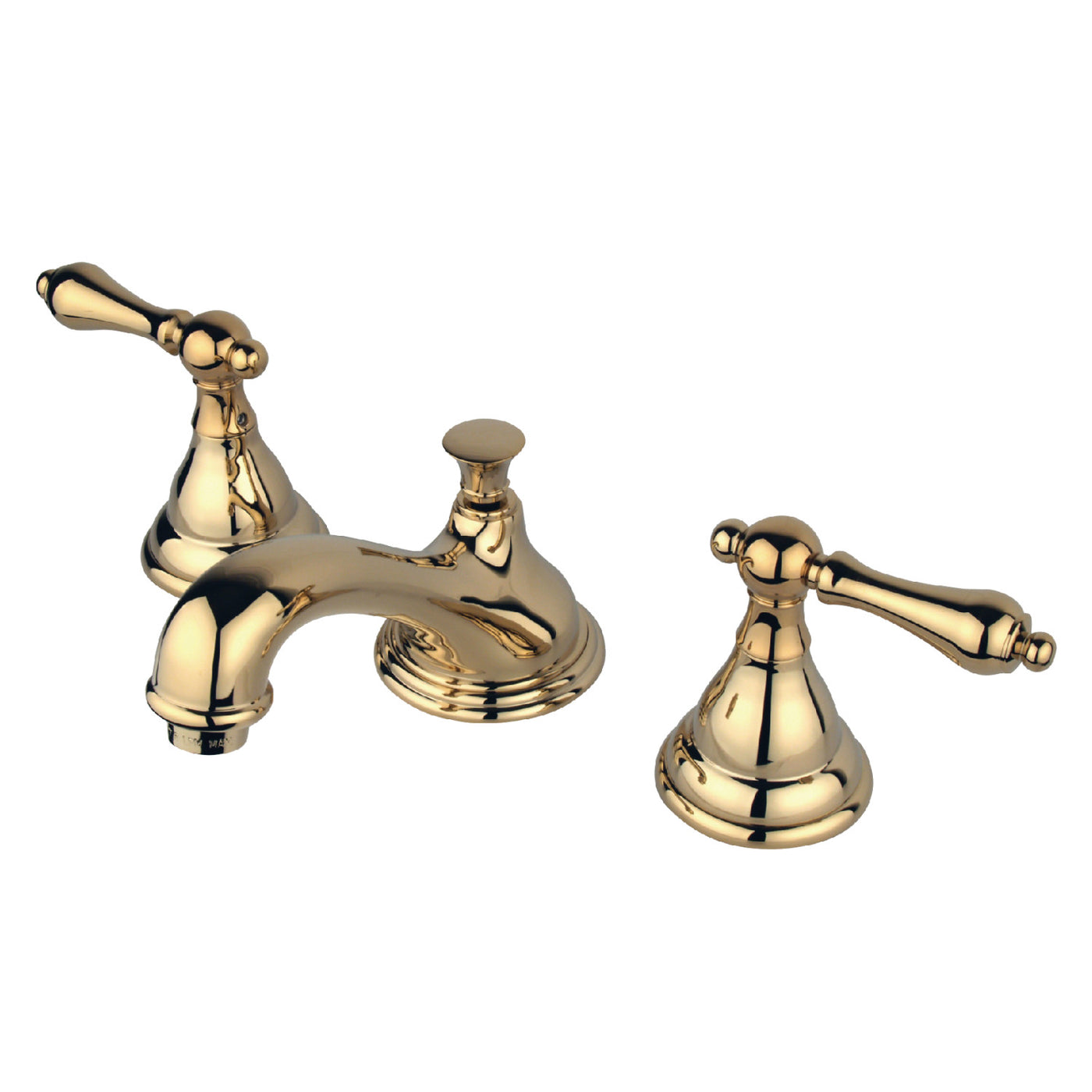 Elements of Design ES5562AL Widespread Bathroom Faucet with Brass Pop-Up, Polished Brass