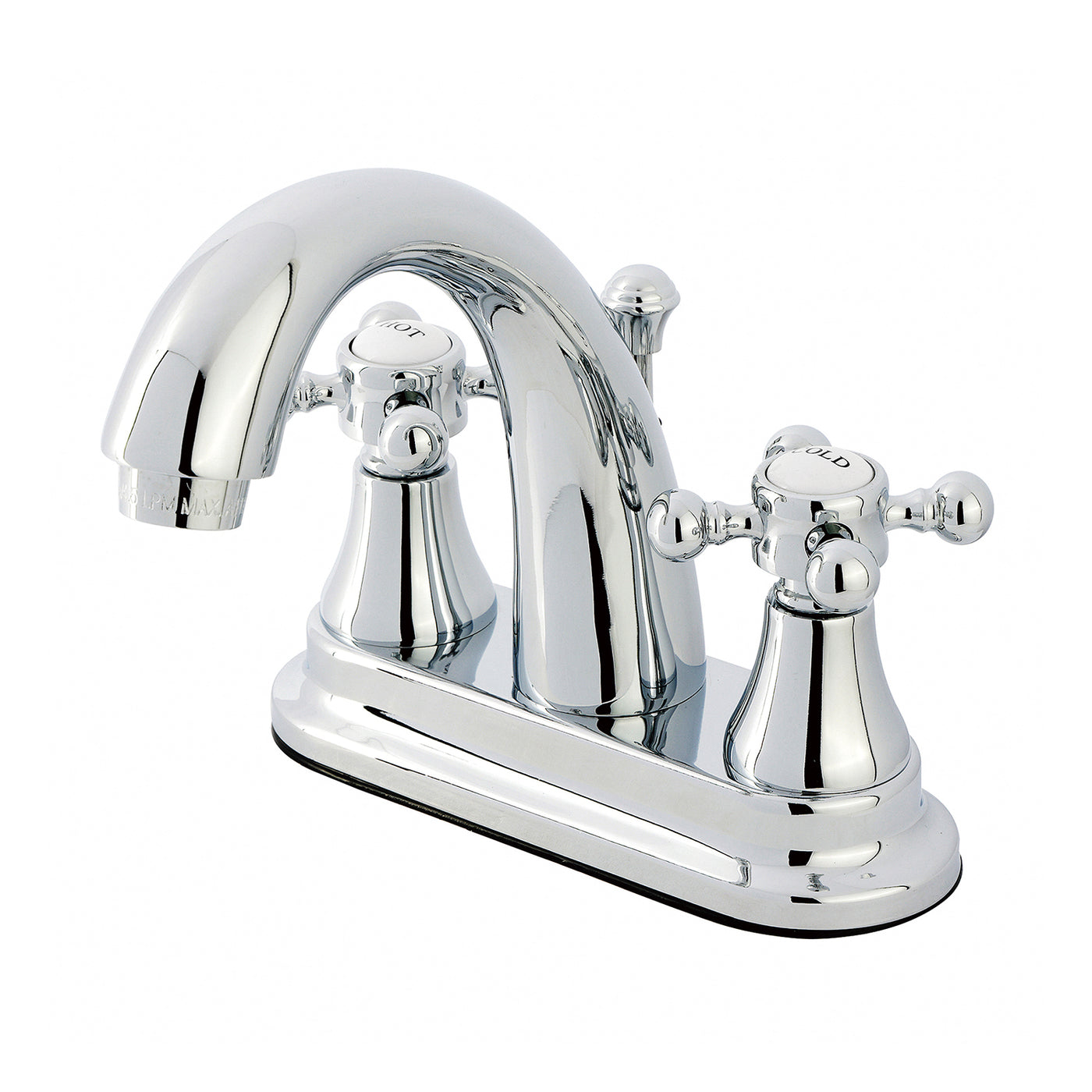 Elements of Design ES7611BX 4-Inch Centerset Bathroom Faucet with Brass Pop-Up, Polished Chrome