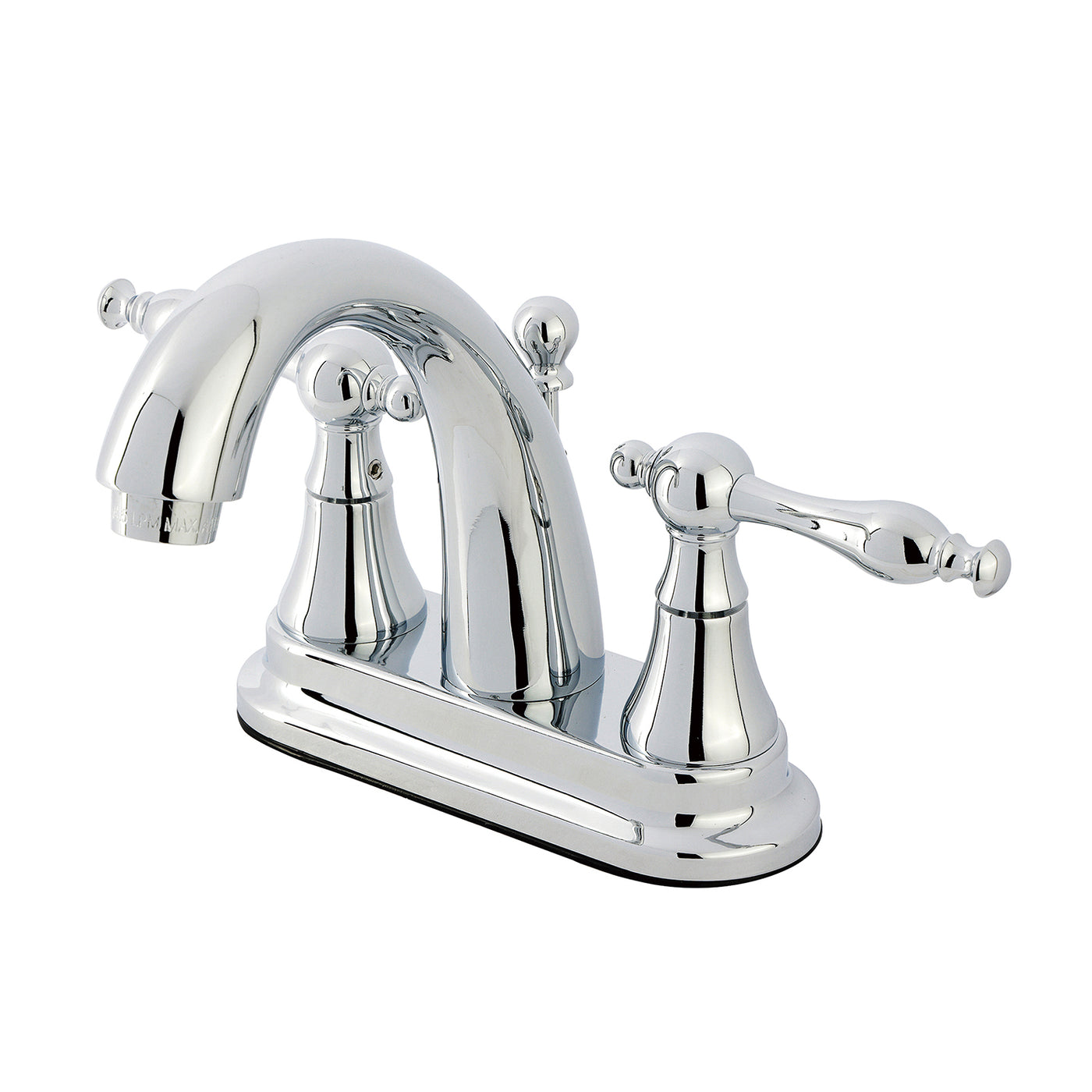 Elements of Design ES7611NL 4-Inch Centerset Bathroom Faucet with Brass Pop-Up, Polished Chrome