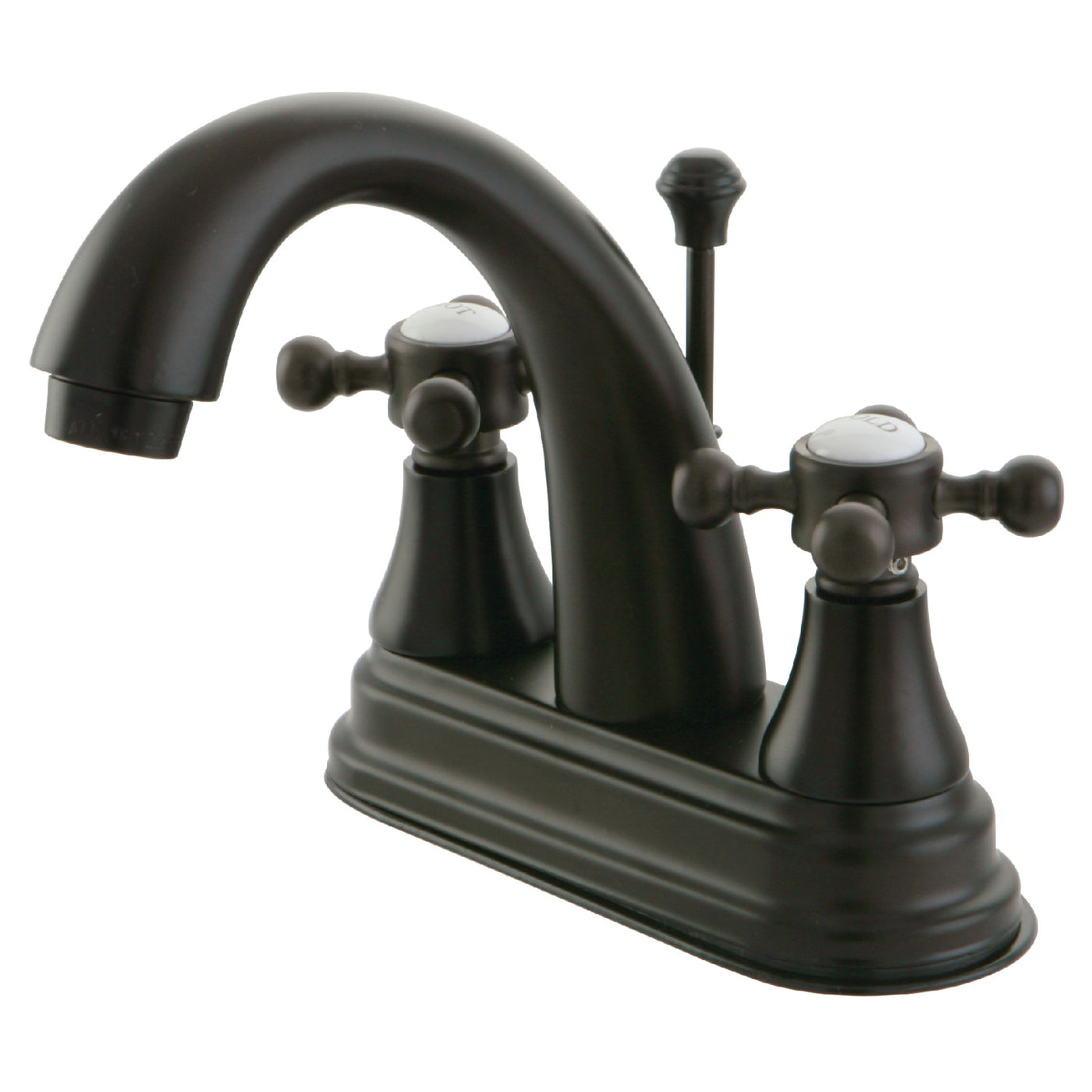 Elements of Design ES7615BX 4-Inch Centerset Bathroom Faucet with Brass Pop-Up, Oil Rubbed Bronze