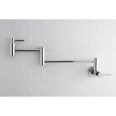 Elements of Design ES8101DL Wall Mount Pot Filler Kitchen Faucet, Polished Chrome