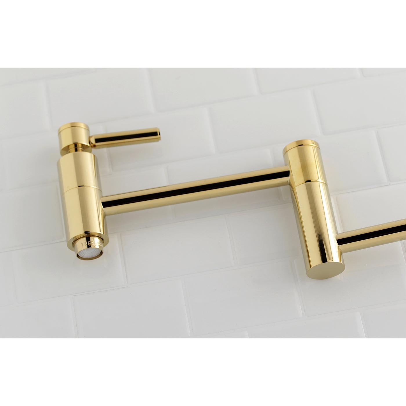 Elements of Design ES8102DL Wall Mount Pot Filler Kitchen Faucet, Polished Brass