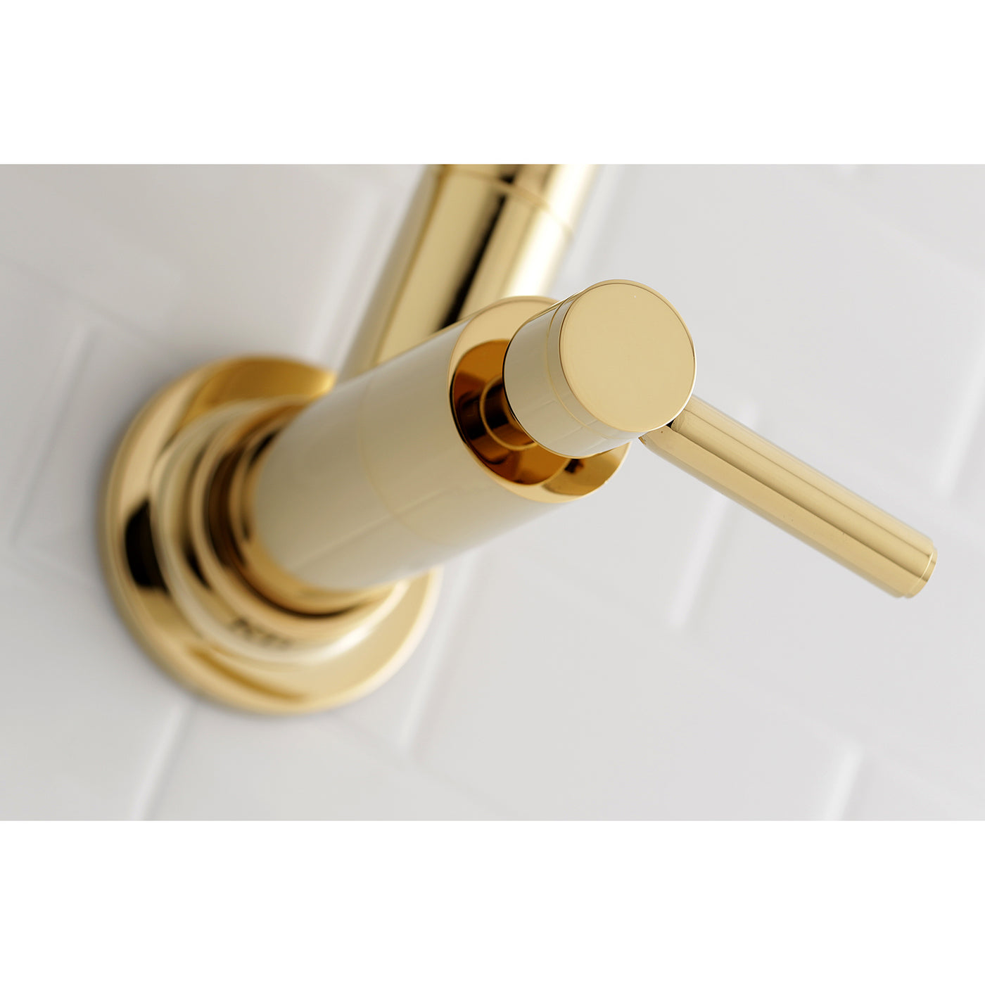 Elements of Design ES8102DL Wall Mount Pot Filler Kitchen Faucet, Polished Brass