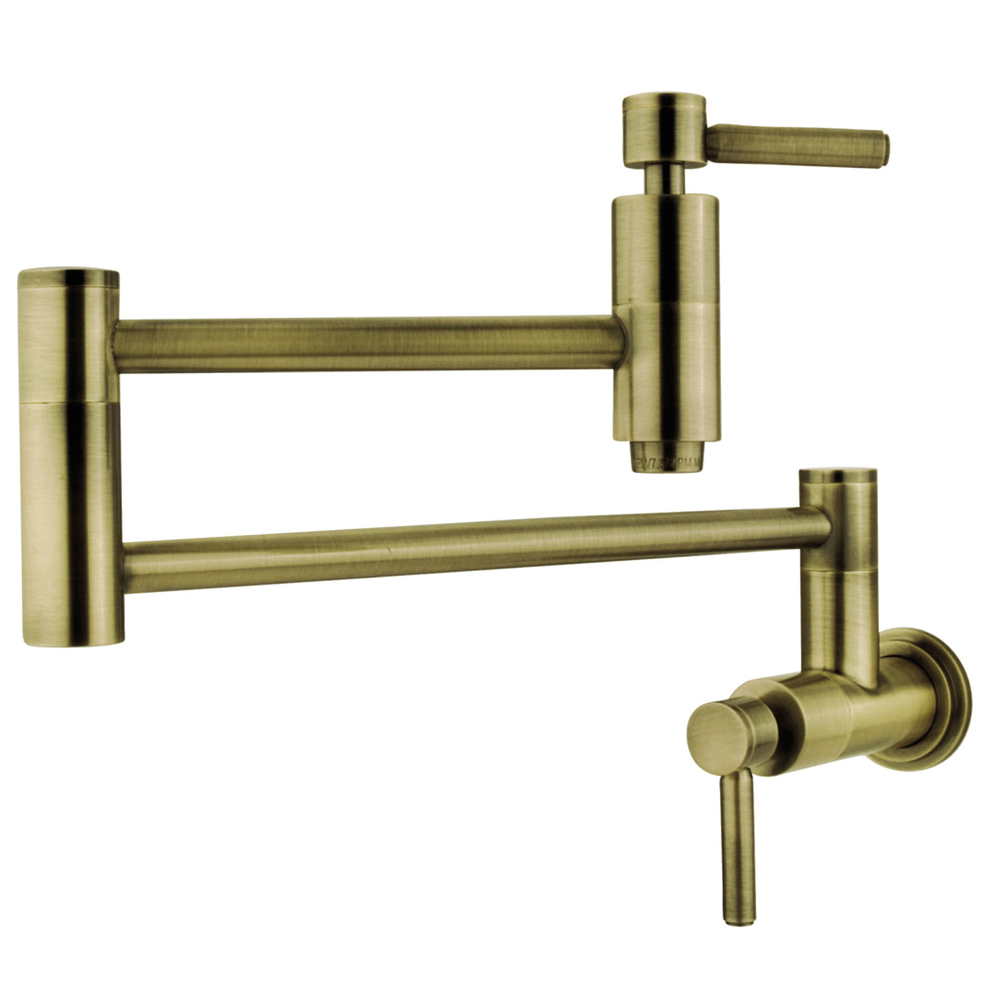 Elements of Design ES8103DL Wall Mount Pot Filler Kitchen Faucet, Antique Brass