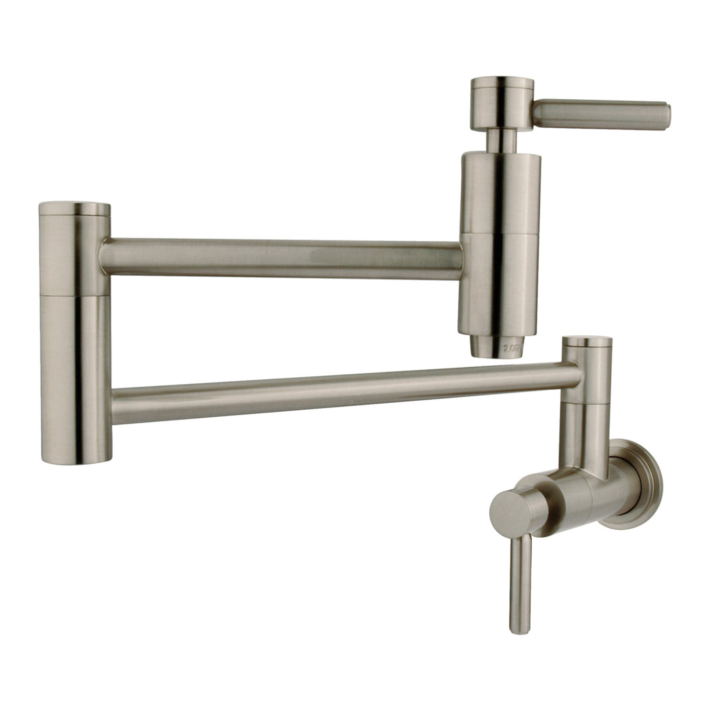 Elements of Design ES8108DL Wall Mount Pot Filler Kitchen Faucet, Brushed Nickel