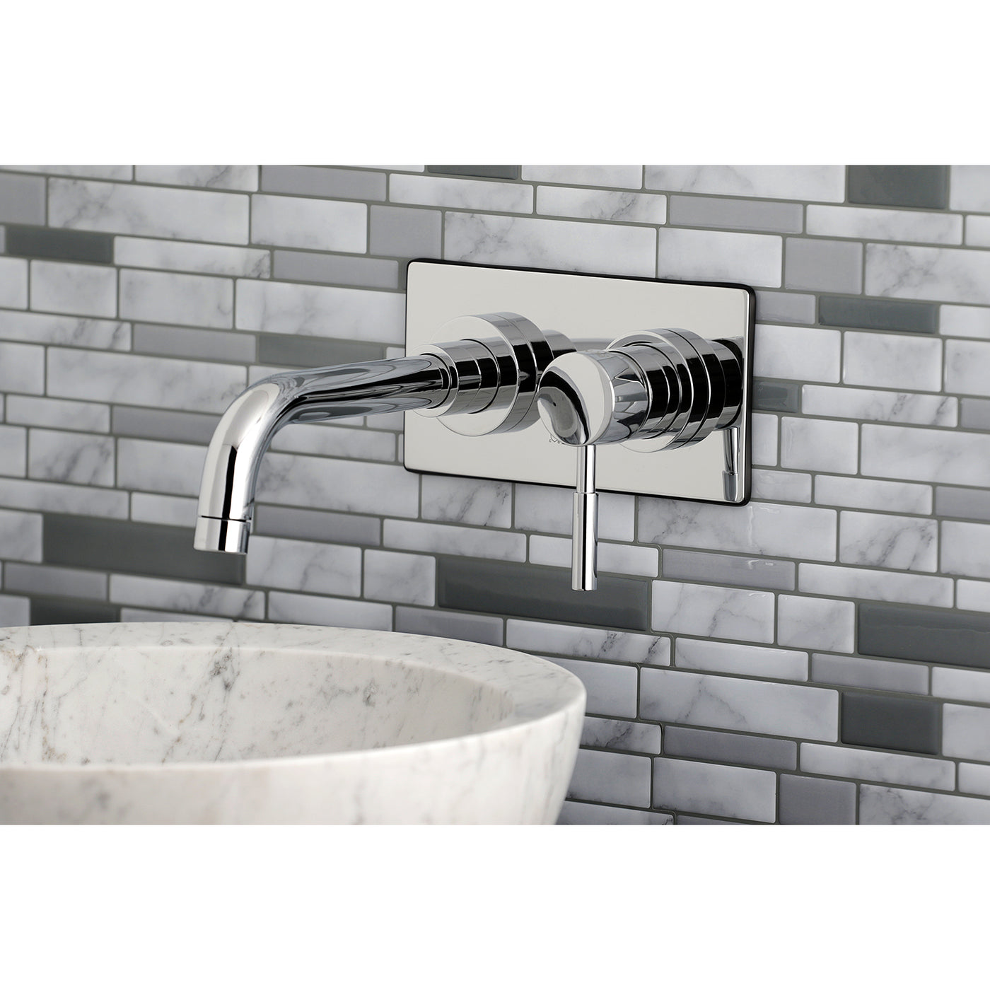 Elements of Design ES8111DL Single-Handle Wall Mount Bathroom Faucet, Polished Chrome