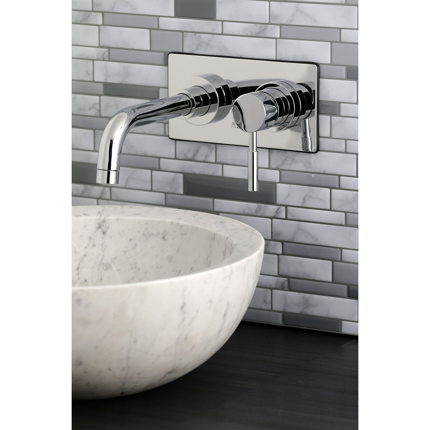 Elements of Design ES8111DL Single-Handle Wall Mount Bathroom Faucet, Polished Chrome