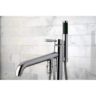 Elements of Design ES8131DL Freestanding Tub Faucet with Hand Shower, Polished Chrome