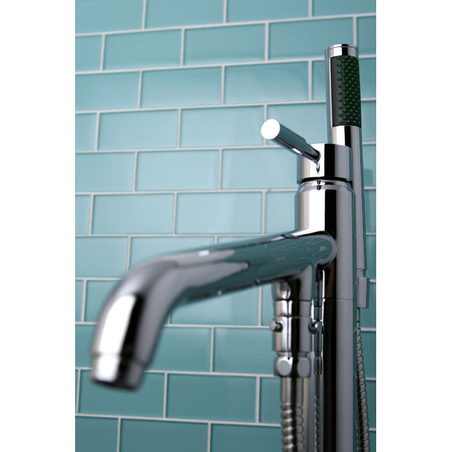 Elements of Design ES8131DL Freestanding Tub Faucet with Hand Shower, Polished Chrome